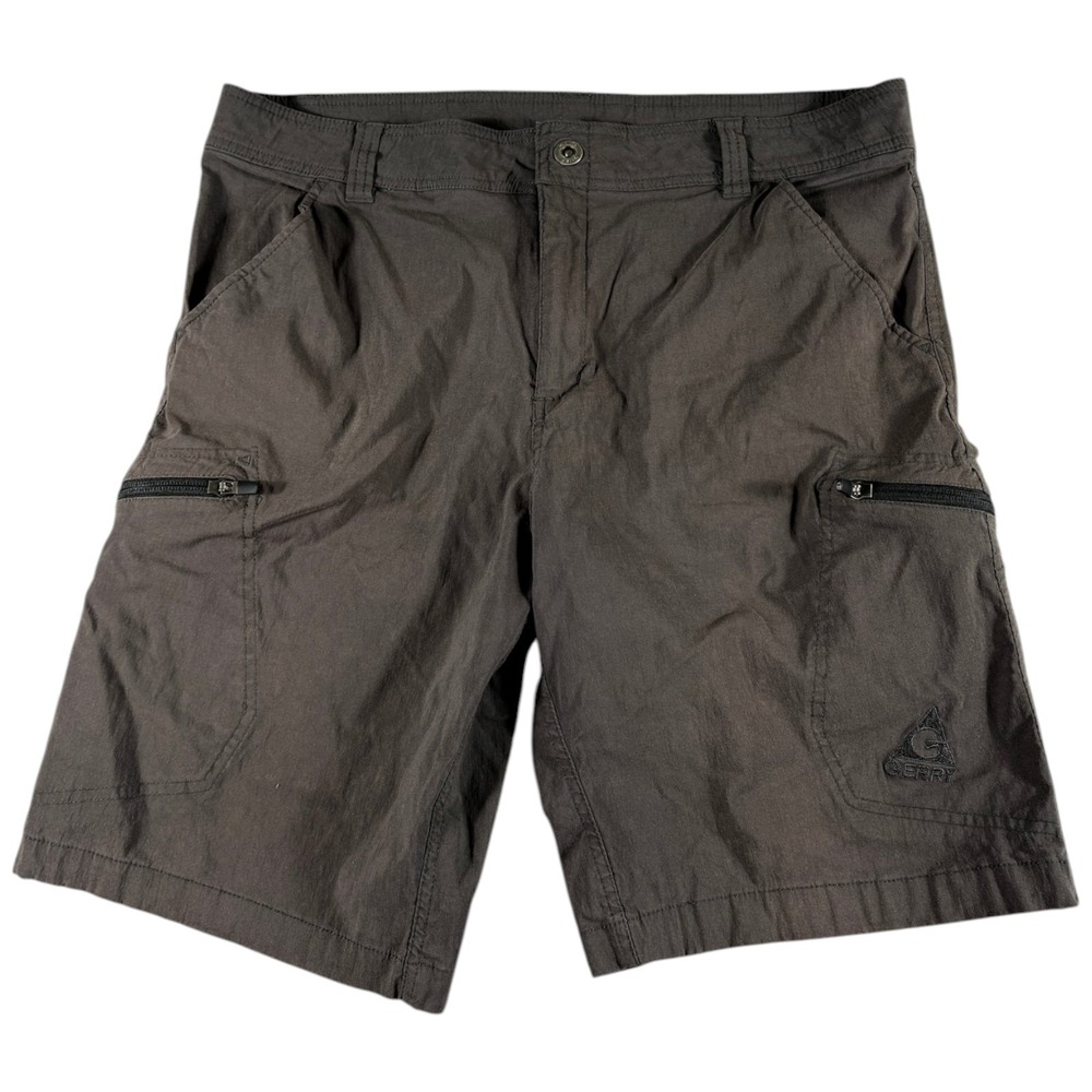 Gerry Cargo Shorts Mens 36 Gray Workwear Durable Relaxed Midrise Outdoors Hiking